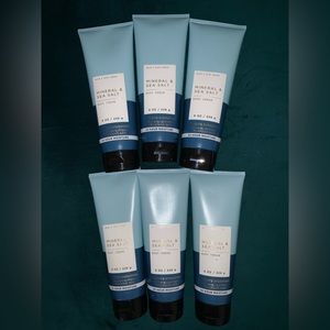 Bath and body works set of 6 mineral and sea salt creams